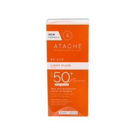 ATACHE Light Fluid Spf 50+ 50Ml Fotoprotección Piel Mixta/Normal Alta Protección Antioxidante Hidratante Antipolución Resistente al Agua