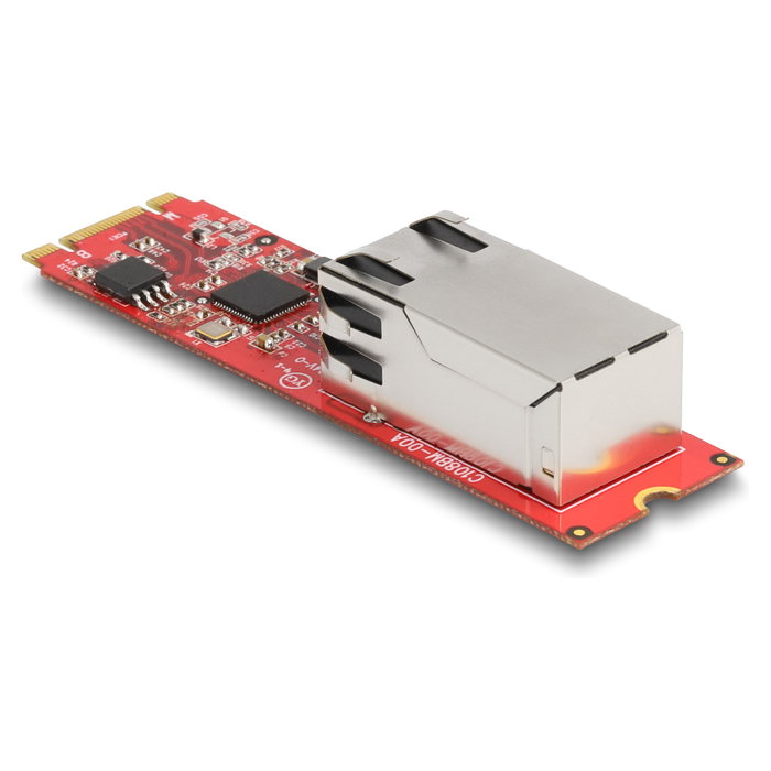 DeLOCK Convertidor M.2 Key B+M a 1 x RJ45 2,5 Gigabit LAN Port horizontal