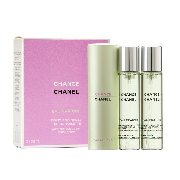 Chanel Chance Eau Fraiche Eau de Toilette Recargas Twist & Spray 3 x 20 ml