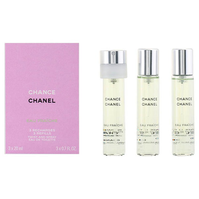 Chanel Chance Eau Fraiche Eau de Toilette Recargas Twist & Spray 3 x 20 ml