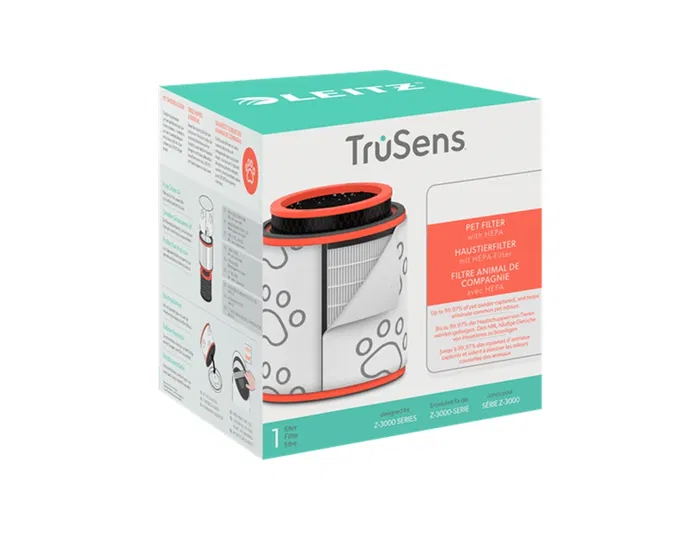 Leitz Filtro HEPA Recambio para Purificador de Aire Z-3000/Z-3500 Grande, Captura 99.97% Virus y Alérgenos