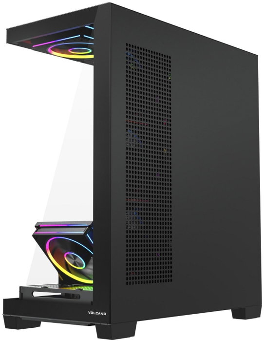 Modecom Volcano Stellar Plus ARGB 8F Chasis Midi Tower Gaming Negro con Ventiladores ARGB