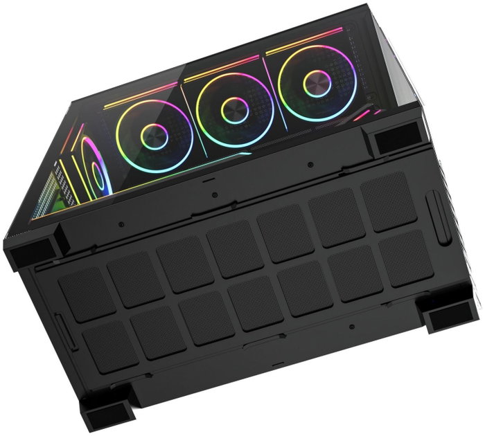 Modecom Volcano Stellar Plus ARGB 8F Chasis Midi Tower Gaming Negro con Ventiladores ARGB
