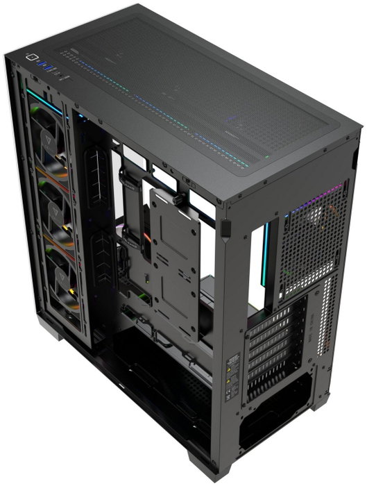 Modecom Volcano Stellar Plus ARGB 8F Chasis Midi Tower Gaming Negro con Ventiladores ARGB