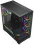 Modecom Volcano Stellar Plus ARGB 8F Chasis Midi Tower Gaming Negro con Ventiladores ARGB
