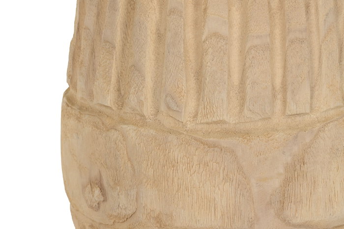 DKD Home Decor Jarron Natural Jarrones 24 Madera Paulownia Natural 32 x 42 x 32 cm