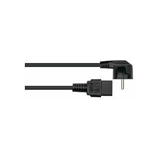 Kabelmeister Cable de alimentación con toma de tierra de 90° a C19, 5m