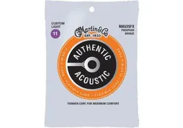 MARTIN Juego Acústica Authentic Sp Flexible Phosphor/Bz 92/8 Light 11-52 Cuerdas Guitarra