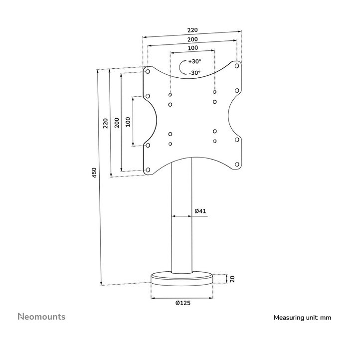 Neomounts DS42-430BL12 Soporte de Mesa Giratorio para TV hasta 43 Pulgadas, Negro Neomounts DS42-430BL12 Soporte de Mesa Giratorio para TV hasta 43 Pulgadas, Negro