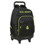 Mochila Escolar con Ruedas Real Madrid C.F. Negro (33 x 45 x 22 cm)