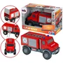KLEIN KLE4009847038005 - Camión de Bomberos Todoterreno Mercedes Unimog 3600 con Portón Abatible - Ruedas Blandas - Escala 1:24 - Juguete para +3 Años