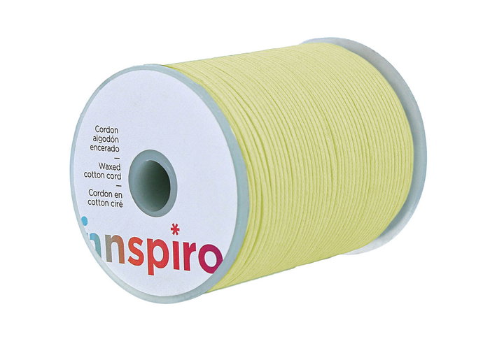 Innspiro Cordón de Algodón Encerado Fino Crema 3,0mm 50m Innspiro Cordón de Algodón Encerado Fino Crema 3,0mm 50m