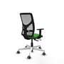 PIQUERAS Y CRESPO Silla de oficina Motilla con mecanismo Sincro/Traslack, Verde y Gris