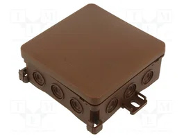 SIMET FASTBOX Caja de Conexiones Marrón 100x100x40mm
