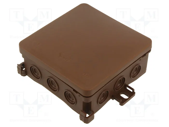SIMET FASTBOX Caja de Conexiones Marrón 100x100x40mm SIMET FASTBOX Caja de Conexiones Marrón 100x100x40mm