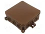 SIMET FASTBOX Caja de Conexiones Marrón 100x100x40mm