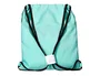 Antartik Mochila Saco Plano con Bolsillo Interior con Cremallera, Verde Menta, 350x400 mm