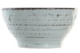 DKD Home Decor Bol de Gres con Relieve Azul, 580 ml