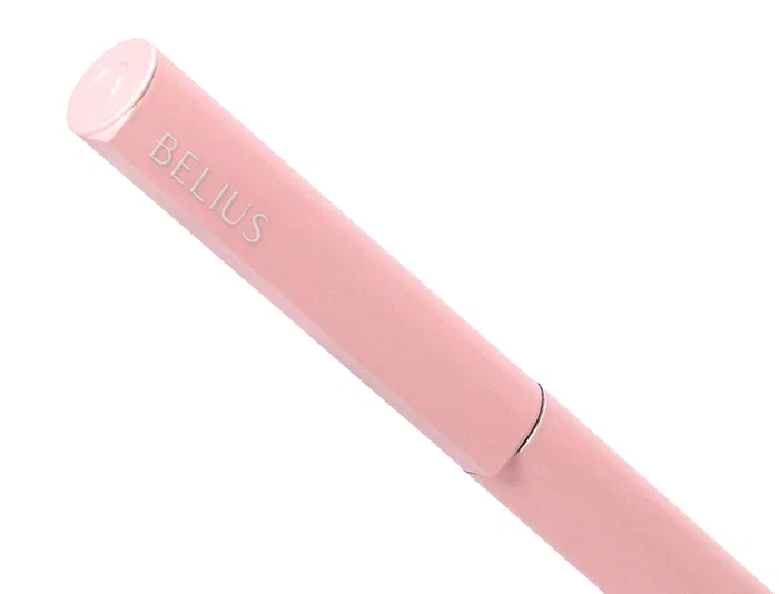 Belius Rocket B Bolígrafo Minimalista Rosa, Tinta Azul, Punta 0,8 mm, Caja Cilíndrica