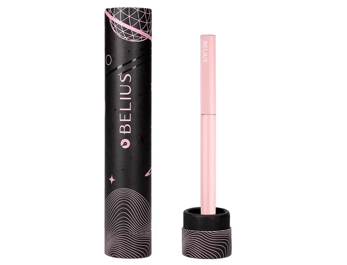 Belius Rocket B Bolígrafo Minimalista Rosa, Tinta Azul, Punta 0,8 mm, Caja Cilíndrica