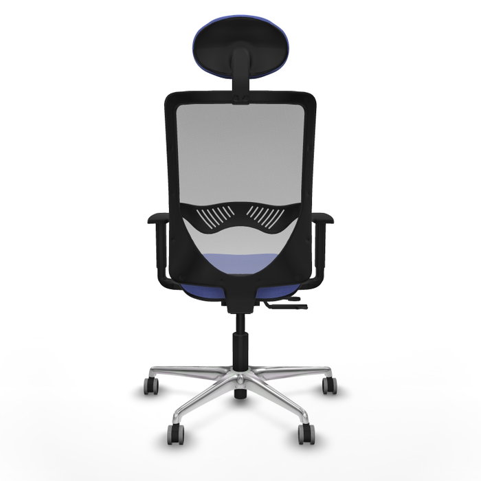 PIQUERAS Y CRESPO Silla de oficina Zulema con mecanismo Sincro/Traslack Azul claro y Gris PIQUERAS Y CRESPO Silla de oficina Zulema con mecanismo Sincro/Traslack Azul claro y Gris