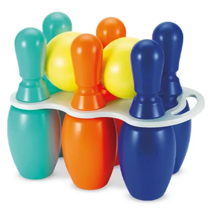 Ecoiffier Juego de 6 Bolos Bowling Gigantes 30 cm Fabricación Francesa