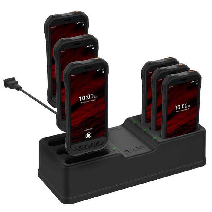 RAM Mounts Dock de Carga de 6 Puertos para Kyocera DuraForce Ultra 5G E7110