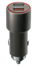 FOREVER Adaptador Coche 2 Puertos USB QC3.0 Rápido de 30W (2.4A)