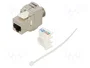 GOOBAY Módulo RJ45 Keystone Cat 6a apantallado