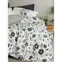 Juego de Cama 220x240 cm Negro con 2 Fundas de Almohada 60x60 cm 100% Algodón - ASI8684283425440