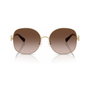 Tory Burch TY6112-334613 Gafas de sol doradas con cristal marrón