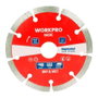 Workpro Basic Disco Diamantado Segmentado Ø180x22.2mm para Corte en Seco/Húmedo de Cerámica, Piedra, Hormigón, Ladrillo