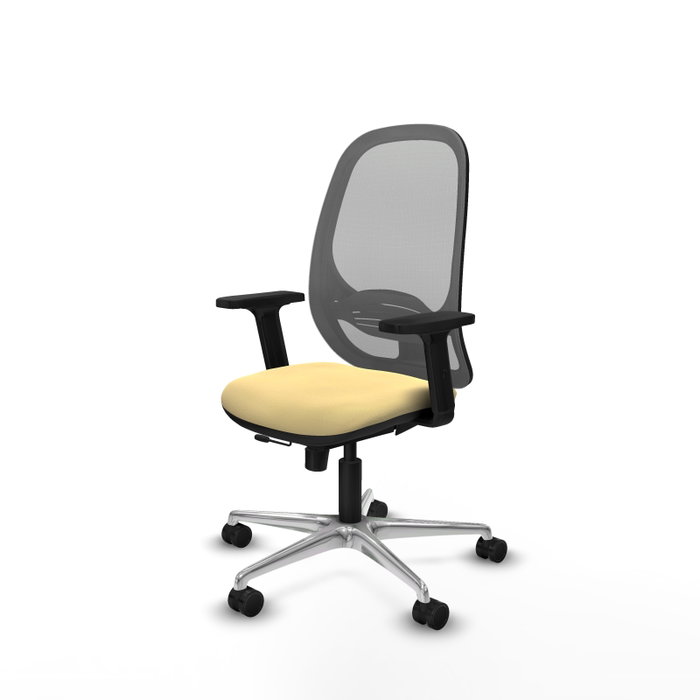 PIQUERAS Y CRESPO Silla de oficina Cilanco Sincro/Traslack Crema y Gris PIQUERAS Y CRESPO Silla de oficina Cilanco Sincro/Traslack Crema y Gris