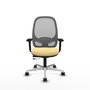 PIQUERAS Y CRESPO Silla de oficina Cilanco Sincro/Traslack Crema y Gris