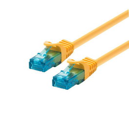 LOGON PROFESSIONAL Cable de Red U/UTP 20M Cat5e Amarillo - Cable Ethernet para Redes con Conectores RJ45