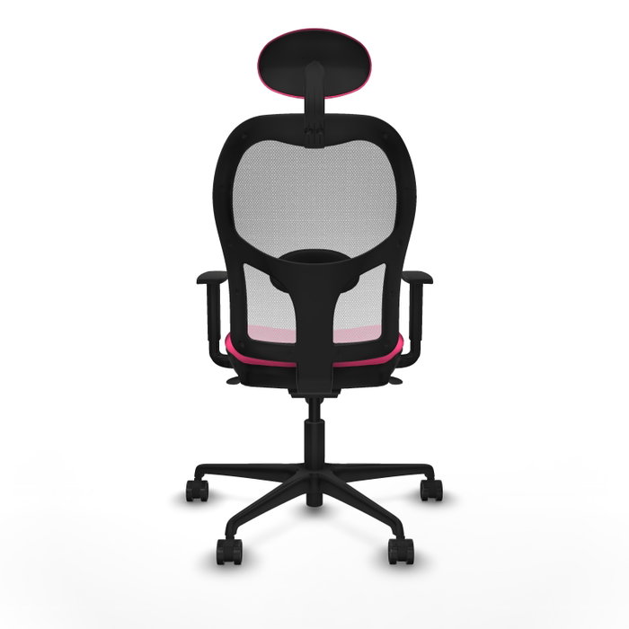 PIQUERAS Y CRESPO Silla de oficina Jorquera Rosa y Blanca