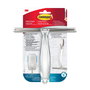 3M Command Limpiamamparas con Gancho, Acero Inoxidable Níquel Satinado, 1 Unidad + 2 Tiras