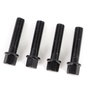OMP Juego de 4 Tornillos M14X1.5 Plano Largo 48mm Llave 17 Negro DIN 10.9