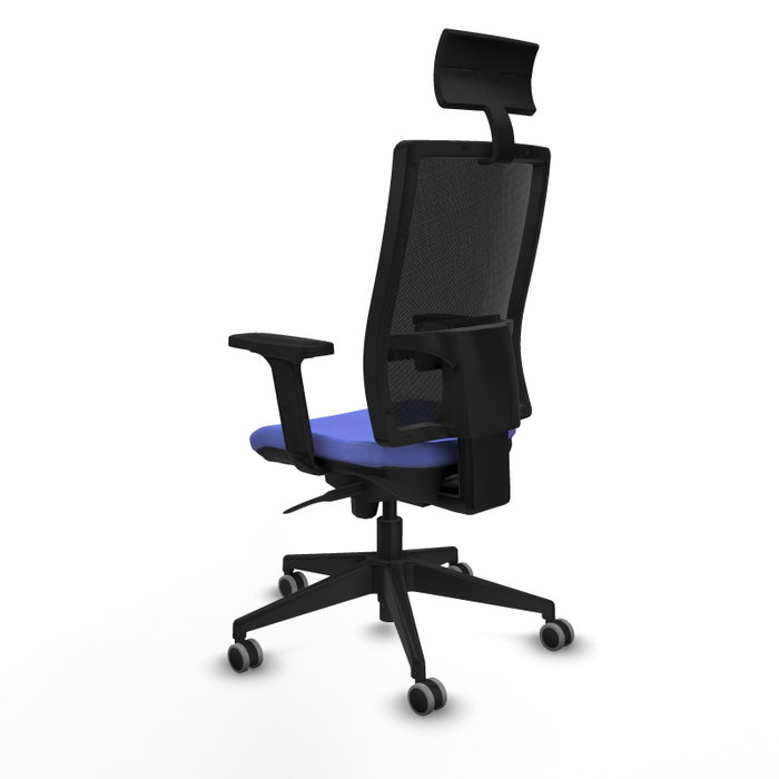 PIQUERAS Y CRESPO Silla de oficina Horna con mecanismo Sincro, Azul claro y Negro PIQUERAS Y CRESPO Silla de oficina Horna con mecanismo Sincro, Azul claro y Negro