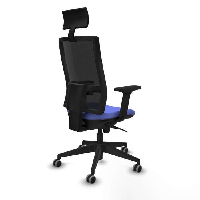 PIQUERAS Y CRESPO Silla de oficina Horna con mecanismo Sincro, Azul claro y Negro PIQUERAS Y CRESPO Silla de oficina Horna con mecanismo Sincro, Azul claro y Negro