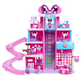 Just Play Disney Hotel de Mascotas Pampered Paws Minnie Mouse 88329, Set de Juego con Figuras Articuladas (Idioma: Español)
