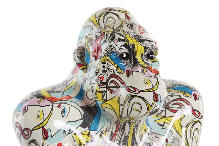DKD Home Decor Figura de Gorila Dorado en Resina DKD Home Decor Figura de Gorila Dorado en Resina
