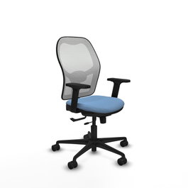 PIQUERAS Y CRESPO Silla de oficina Jorquera Azul cielo y Blanco