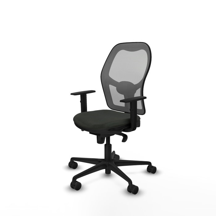PIQUERAS Y CRESPO Silla de oficina Jorquera con mecanismo Sincro, Negro y Gris