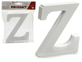 PINCELLO Letra Z de madera blanca 2x11cm