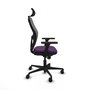 PIQUERAS Y CRESPO Silla de oficina Jorquera Morado/Gris