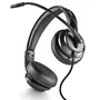 NGS VOX605 Auriculares USB con micrófono, negros