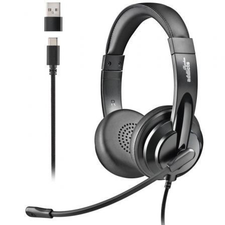 NGS VOX605 Auriculares USB con micrófono, negros NGS VOX605 Auriculares USB con micrófono, negros