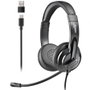 NGS VOX605 Auriculares USB con micrófono, negros