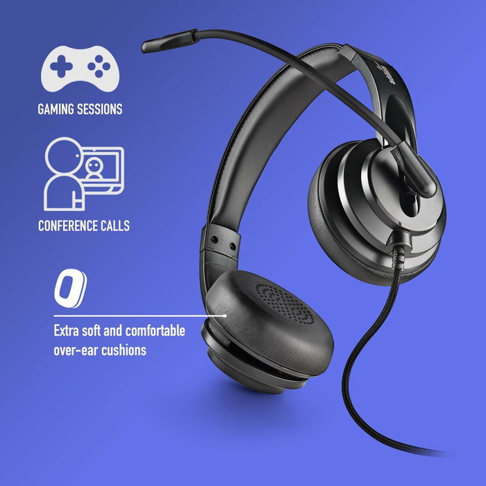 NGS VOX 605 USB-C Auriculares de Diadema Negro